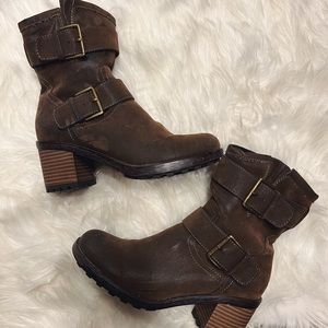 Sonoma Calf Length Brown Leather Boots